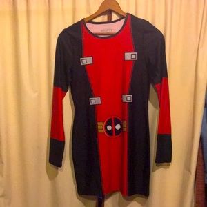 Woman’s Deadpool costume dress. Size large